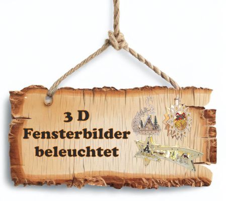 Weihnachts Fensterbilder ✓ beleuchtet Fensterdeko