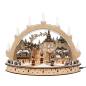 Preview: led 3d lichterbogen mit Holz miniatur Bergmanns Figuren