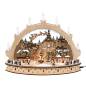 Preview: led 3d lichterbogen mit Holz miniatur winterkindern