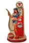Preview: retro Blechschild Gas Pin Up Girl Auto Werkstatt Tankstelle Zapfsäule
