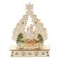 Preview: Ein wunderschöner Holz-Mini-Schwibbogen "Weihnachtsbaum" mit led-beleuchtet, perfekt für eine Weihnachtsfeier oder ein firmenes Geschenk zu Weihnachten.