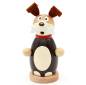 Preview: Holz Räuchermännchen Hund mit Knochen