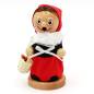 Preview: Räuchermännchen Holz Märchen "Rotkäppchen" mit rotem Kopftuch und Korb