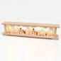 Preview: Holz Schwibbogenbank mit Winterkinder-Figuren