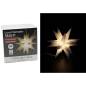 Preview: Adventsstern Leuchtstern 3 D Ministern 12cm mit LED, 5m Kabel,Timer