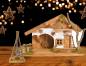 Preview: Lagerfeuer mit rotem Glühbirnenlicht (E10), 15 cm hoch, perfekt für die Weihnachtsminiaturwelt und -deko, um die Winterwelt in deinem Zuhause zu erleben.