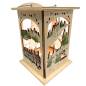 Preview: Holz Laterne „DEFA-Schneewittchen“ mit Doppelfunktion, farbig abgesetzt