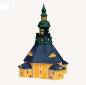 Preview: porzellan lichterhaus seiffener kirche