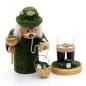Preview: Räucherfigur-Waldmann mit Pilzkorb und Lichterhalter Moosmann