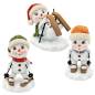 Preview: Poly Schneekinder lustige Schneemänner Figuren hier