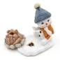 Preview: Polyresin Schneekinder Schneemann Räucher Lagerfeuer