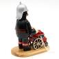 Preview: Handgefertigter Räuchermann Feuerwehrmann aus Holz für Sammler und klassische Weihnachtsdekoration