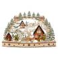 Preview: Schwibbogen Winterwald mit Moosmann Figuren Acrylglas Hintergrund
