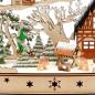 Preview: Holz Schwibbogen "Winterwald mit Wichtel Figuren"ausschnitt