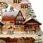 Preview: detail rechts Schwibbogen mit Bank dekorativer filigraner Weihnachtsmarkt