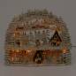 Preview: led 3d lichterbogen holz mini eulen