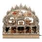 Preview: schwipbogen bergwerk mit bank bergmannsfiguren farbig und glitzerschnee verschneit