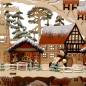 Preview: Schwibbogen mit Bank dekorativer filigran Schneemannfiguren Weihnachtsmarkt