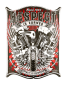 Preview: Blechschild mit gestanzter Form und 3D-Effekt Bikerdeko