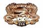 Preview: XL Bechschild mit Motorcycles Chopper Motiv