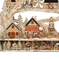 Preview: XXXL Holz-Schwibbogen „Stadt Winterszene mit Pyramide“ – Laserholz, LED, Timer