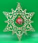 Preview: Christbaumbehang Stern Holz mit Glaskugel hier online