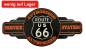 Preview: Wandschild Reklameschild historische Route 66