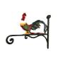 Preview: Wandhaken aus Gusseisen – Wandhalter mit Hahn-Figur