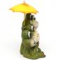 Preview: Gartendeko-Set Frosch Florian & Bella mit Sonnenschirm Aussendeko