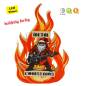 Preview: Heavy Metal Christmas - LED Holz Fensterbild für Heavy Metal Fans