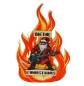 Preview: Heavy Metal Christmas - LED Holz Fensterbild für Heavy Metal Fans