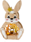 Preview: osterdeko beleuchtet osterhase diorama