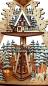 Preview: 3d weihnachtsberg mit drehender pyramide
