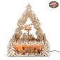 Preview: lichterbogenecke mit led und gedrechselten Figuren winterkindern