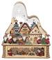 Preview: Weihnachtswichtel Schwibbogen mit LED – liebevolle Holzdeko für Kinderzimmer"