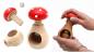 Preview: Holz Nussknacker✅Fliegenpilz rot zum schrauben TESTSIEGER