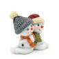 Preview: LUSTIGE SCHNEEMÄNNER mit Strickmütze Schneemann Schneemänner Poly-Figur