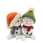 Preview: LUSTIGE SCHNEEMÄNNER mit Strickmütze Schneemann Schneemänner Poly-Figur
