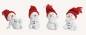 Preview: lustige Poly Schneekinder schneemann