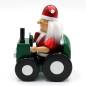 Preview: Holz Räuchermännchen weihnachtsmann Bauer im Traktor