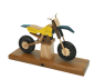 Preview: raeuchermotorrad-motocross gelb blau