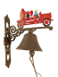 Preview: Gussglocke-Wandglocke- Türglocke Retro Feuerwehr