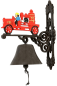 Preview: Gussglocke-Wandglocke- Türglocke Retro Feuerwehr
