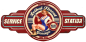 Preview: Großes Blechschild, Wandschild für Werkstatt, Kneipe oder Garagen mit Pinup Girl
