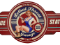 Preview: Großes Blechschild, Wandschild für Werkstatt, Kneipe oder Garagen mit Pinup Girl  retrostil