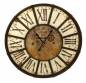 Preview: Wanduhr xxl Hotel mit Metalrahmen Holz
