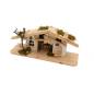 Preview: große Weihnachtskrippe Holzkunst Handmade