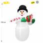 Preview: aufblas schneemann mit geschenk
