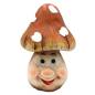 Preview: MGO-Keramik Pilz braun mit Gesicht gartendeko