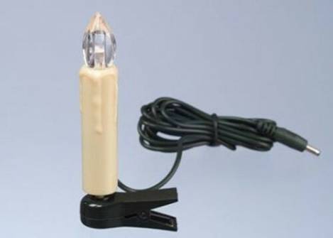 24 LED Außen Lichterkette warmweiss Tannenbaum Baumkerzen Aussenlichterkette Kerzen